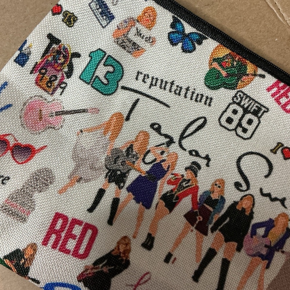 Taylor Swift Makeup Pencil Bag Swiftie Eras Tour NEW - Picture 3 of 7